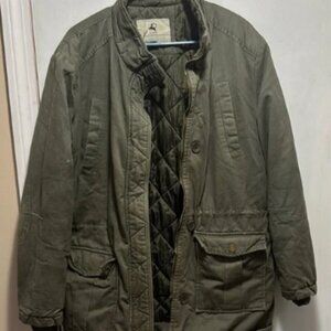 Green Military Field Coat with Quilted Lining men’s xl